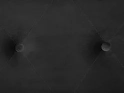 Tamborete Com Arrumação Em Veludo Preto Mallard