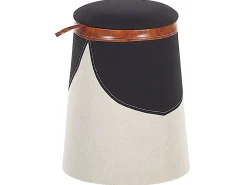 Tamborete Creme Com Arrumação Apache