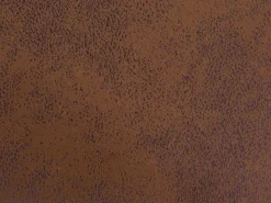 Tamborete Em Pele Sintetica Castanha Clara Com Arrumação Cow