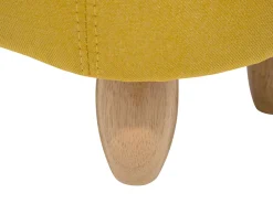 Tamborete Em Tecido Amarelo Piggy