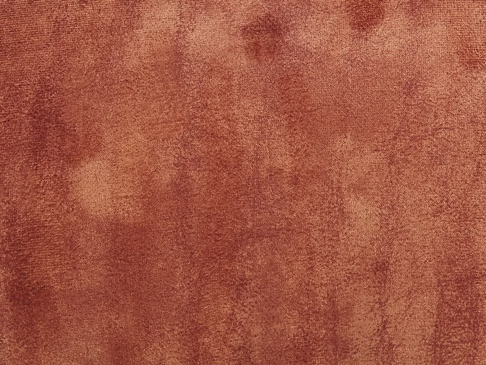 Tamborete Em Tecido Castanho Dourado Com Arrumação Doggy