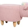Tamborete Em Tecido Rosa Unicorn