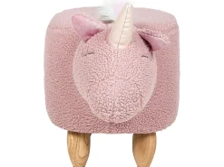 Tamborete Em Tecido Rosa Unicorn