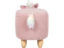 Tamborete Em Tecido Rosa Unicorn