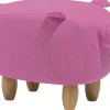 Tamborete Em Tecido Rosa Piggy