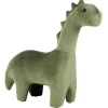 Tamborete Em Veludo Verde Brontosaur
