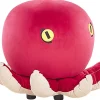 Tamborete Em Veludo Vermelho Octopus