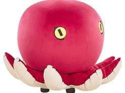 Tamborete Em Veludo Vermelho Octopus