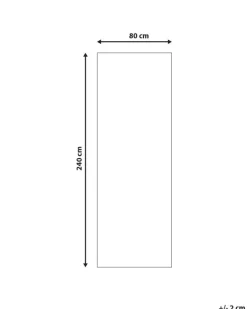 Tapete Azul E Laranja 80 X 240 Cm Ritapuram