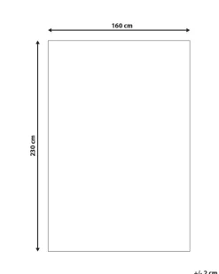Tapete Branco 160 X 230 Cm Ellek