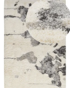 Tapete Branco E Cinzento 160 X 230 Cm Sevan