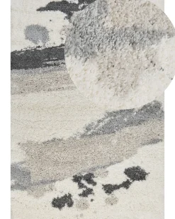 Tapete Branco E Cinzento 200 X 300 Cm Goris