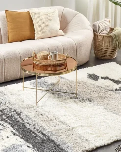 Tapete Branco E Cinzento 200 X 300 Cm Goris