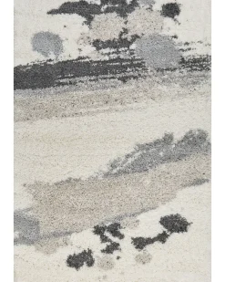 Tapete Branco E Cinzento 200 X 300 Cm Goris