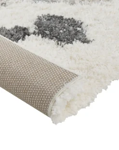 Tapete Branco E Cinzento 200 X 300 Cm Goris