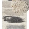 Tapete Branco E Cinzento 200 X 300 Cm Martuni