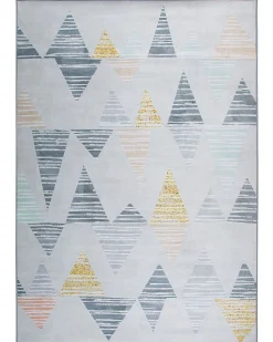 Tapete Cinzento E Amarelo 160 X 230 Cm Yayla
