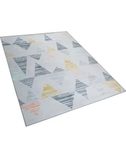 Tapete Cinzento E Amarelo 160 X 230 Cm Yayla