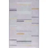 Tapete Cinzento E Amarelo 80 X 150 Cm Ergenli
