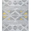 Tapete Cinzento E Amarelo 160 X 230 Cm Kargi