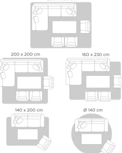 Tapete Cinzento Escuro 200 X 300 Cm Evren