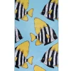 Tapete Com Padrao De Peixes 80 X 140 Cm Fizme