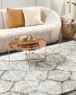 Tapete Creme Claro E Cinzento 160 X 230 Cm Yerevan