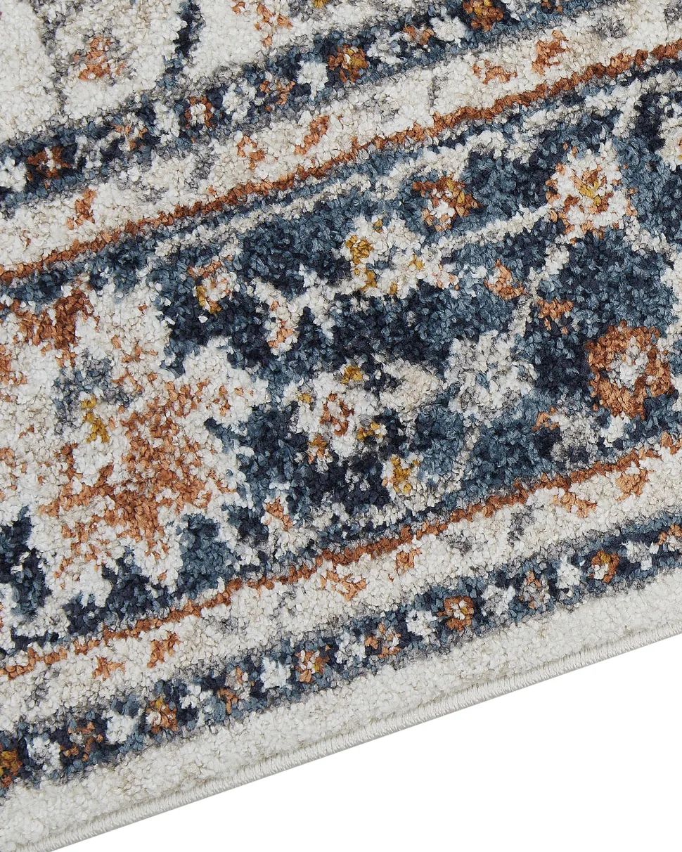 Tapete Creme E Azul 160 X 230 Cm Arates