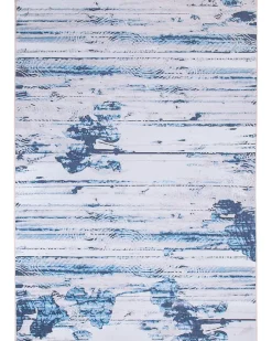 Tapete Creme E Azul 160 X 230 Cm Burdur