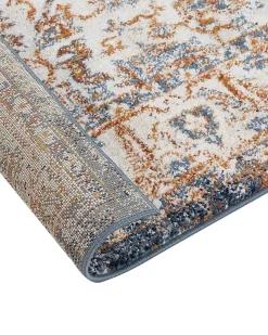 Tapete Creme E Azul 160 X 230 Cm Dvin