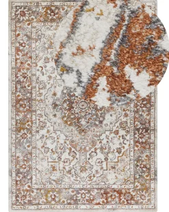 Tapete Creme E Castanho 160 X 230 Cm Vayk