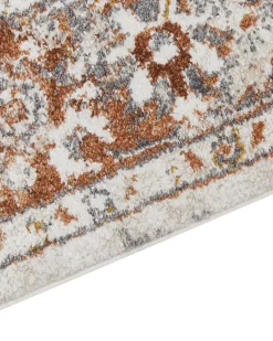 Tapete Creme E Castanho 160 X 230 Cm Vayk