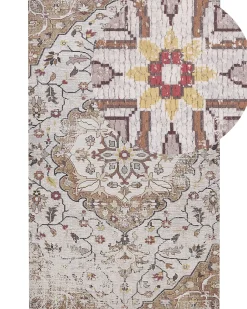 Tapete Creme E Castanho 150 X 230 Cm Kattakkada