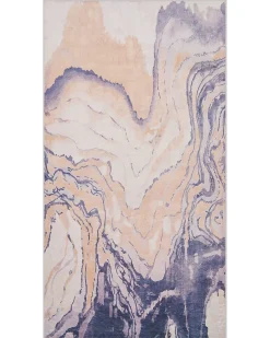 Tapete Creme E Cinzento 80 X 150 Cm Gebze