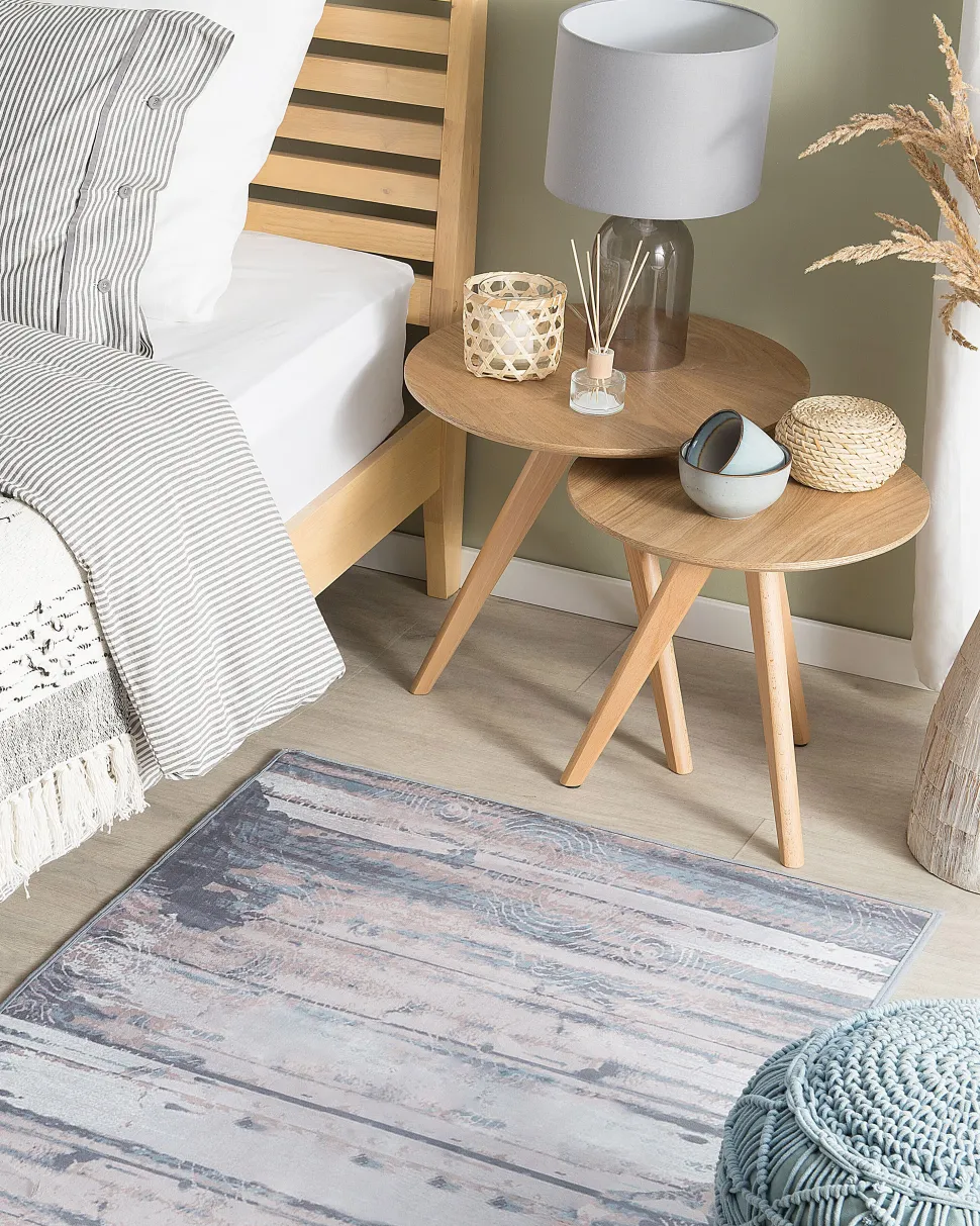 Tapete Creme E Cinzento 80 X 150 Cm Dallica