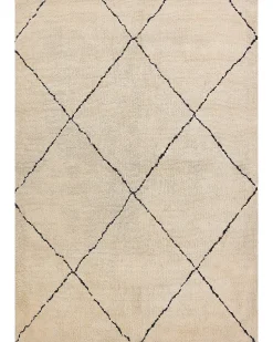 Tapete Creme E Preto 160 X 230 Cm Mutki