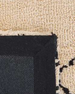 Tapete Creme E Preto 160 X 230 Cm Mutki