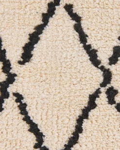 Tapete Creme E Preto 80 X 150 Cm Midyat