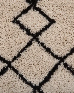Tapete Creme E Preto 160 X 230 Cm Havsa