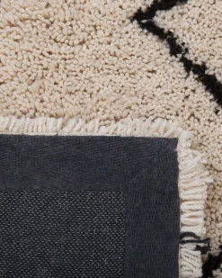 Tapete Creme E Preto 160 X 230 Cm Havsa