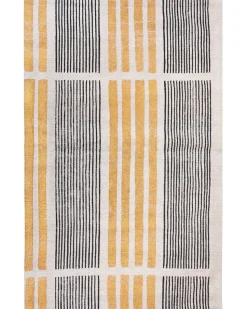 Tapete De Algodao Amarelo E Preto 140 X 200 Cm Katra