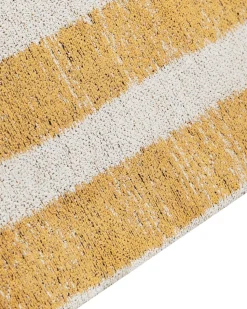 Tapete De Algodao Amarelo E Preto 140 X 200 Cm Katra