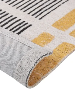 Tapete De Algodao Amarelo E Preto 140 X 200 Cm Katra