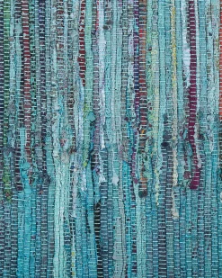 Tapete De Algodao Azul 140 X 200 Cm Mersin