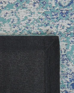 Tapete De Algodao Azul Claro 160 X 230 Cm Almus