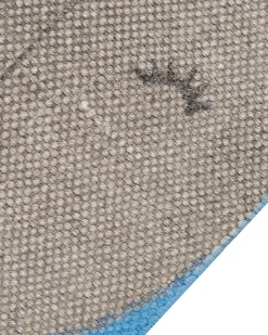 Tapete De Algodao Azul Com Impressao De Baleia 80 X 150 Cm Balabang