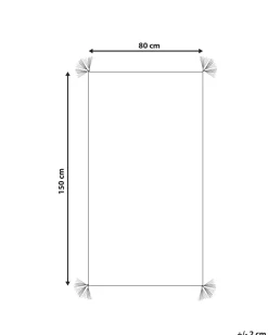 Tapete De Algodao Branco 80 X 150 Cm Kartal