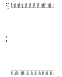 Tapete De Algodao Castanho E Creme 160 X 230 Cm Sinop