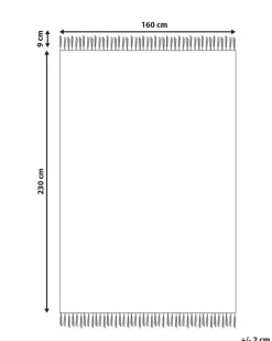 Tapete De Algodao Castanho E Creme Claro 160 X 230 Cm Hisarli
