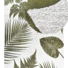 Tapete De Algodao Com Motivo De Folhas Verde 200 X 300 Cm Barzah